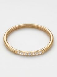 OR ÉCLAT Złoty pierścionek "Amber" z cyrkoniami rozmiar: 52. Żółte pierścionki damskie Or Éclat, z cyrkonią, złote. Za 401.25 zł.