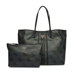 Torebka Guess. Szare torebki klasyczne damskie Guess, z aplikacjami, bez dodatków. Za 689.99 zł.