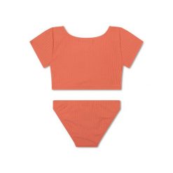 Kostium kąpielowy Swim Essentials — różowy — Pink Bay. Czerwone bikini damskie SWIM ESSENTIALS, bez wzorów. Za 246.99 zł.