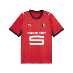 Koszulka domowa Stade Rennais 26/27 PUMA. Czarne t-shirty sportowe męskie Puma, l, z materiału, bez ramiączek, do piłki nożnej. Za 429.00 zł.