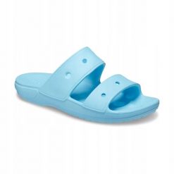 Klapki Dla Dorosłych Crocs Classic Sandal. Niebieskie klapki damskie Crocs, z materiału. Za 118.99 zł.