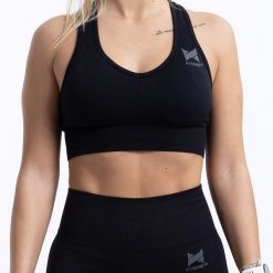 Xtreme Sportswear damski top sportowy Czarny. Czarne topy sportowe damskie XTREME, m, bez wzorów, bez ramiączek. Za 99.99 zł.