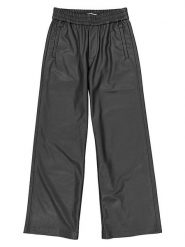 Garcia Spodnie w kolorze czarnym ze skóry syntetycznej rozmiar: L. Czarne spodnie materiałowe damskie Garcia, bez wzorów, ze skóry. Za 126.99 zł.