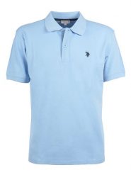 U.S. Polo Assn. Koszulka polo w kolorze błękitnym rozmiar: L. Niebieskie koszulki polo męskie U.S. Polo Assn., l, bez wzorów, bez ramiączek. Za 136.13 zł.