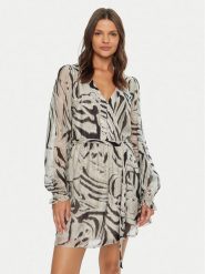 Guess Sukienka codzienna Marcelle W4BK41 WE550 Biały Regular Fit. Białe sukienki damskie Guess, na co dzień, l, z aplikacjami, z wiskozy, bez kołnierzyka, bez ramiączek, proste. Za 409.99 zł.