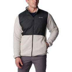 Polarowy sweter męski Columbia Basin Butte Fleece Full Zip. Brązowe swetry męskie Columbia, na zimę, m, bez wzorów, z polaru, bez kołnierzyka. Za 459.00 zł.