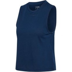 Damski tank top Hummel. Brązowe topy sportowe damskie HUMMEL, m, bez wzorów, z bawełny, bez ramiączek. Za 213.00 zł.