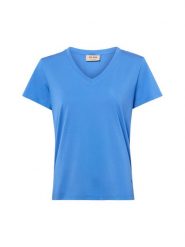 MOS MOSH Koszulka MMDala Kobiety Sztuczne włókno niebieski, S. Niebieskie t-shirty damskie Mos Mosh, s, bez wzorów, z syntetyku, bez kołnierzyka. Za 169.95 zł.