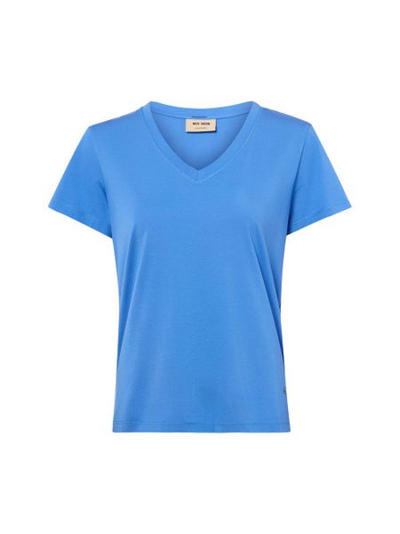 MOS MOSH Koszulka MMDala Kobiety Sztuczne włókno niebieski, S. Niebieskie t-shirty damskie Mos Mosh, s, bez wzorów, z syntetyku, bez kołnierzyka. Za 169.95 zł.