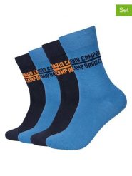CAMP DAVID Skarpety (4 pary) w kolorze granatowo-niebieskim rozmiar: 39-42. Niebieskie skarpetki męskie Camp David, bez wzorów. Za 43.99 zł.