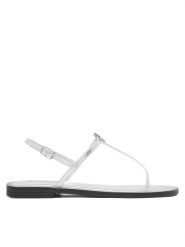 REPLAY Sandały GWF6R.000.C0002S Srebrny. Szare sandały damskie Replay, bez wzorów, ze skóry, bez obcasa, na płaskiej podeszwie. Za 439.99 zł.