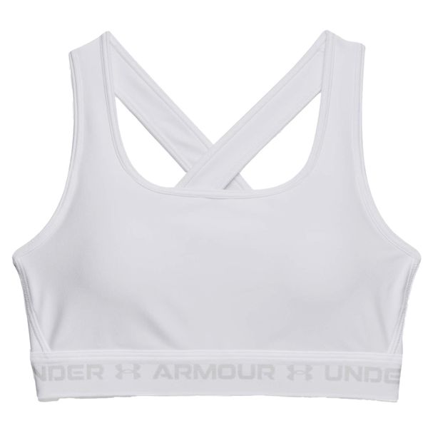 Top Under Armor Ua Crossback Mid Białe Białe Damskie. Białe topy sportowe damskie Under Armour, s, bez wzorów, z elastanu, bez ramiączek. Za 179.30 zł.