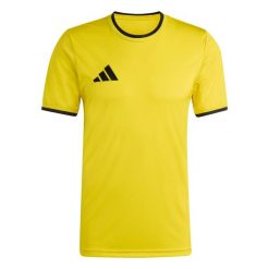 Koszulka męska adidas Entrada 26 Jersey żółta JZ2502. Czarne t-shirty sportowe męskie Adidas, m, z jersey, bez ramiączek, do piłki nożnej. Za 60.99 zł.