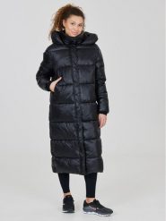 Athlecia Płaszcz zimowy Elly W Maxi Puffer EA233361 Czarny Regular Fit. Czarne kurtki damskie Athlecia, na zimę, bez wzorów, z syntetyku. Za 819.99 zł.