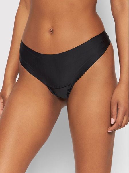 Selmark Stringi Basicos 00241 Czarny. Czarne stringi damskie SELMARK, bez wzorów, z syntetyku. Za 39.99 zł.