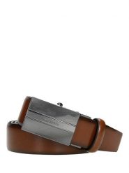 Wojas Skórzany pasek w kolorze brązowym rozmiar: 90. Brązowe paski męskie Wojas, bez wzorów, z materiału. Za 74.99 zł.