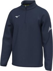 Treningowy top Mizuno Team BGRB. Niebieskie topy sportowe damskie Mizuno, s, bez wzorów, z materiału, bez ramiączek. Za 155.74 zł.