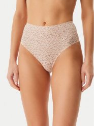 Chantelle Stringi Soft Stretch C11DA0 Beżowy. Brązowe stringi damskie Chantelle, bez wzorów, z syntetyku. Za 99.99 zł.