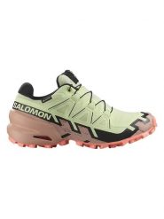SALOMON Buty "Speedcross 6 GTX" w kolorze zielono-jasnoróżowym do biegania rozmiar: 39 1/3. Zielone obuwie trekkingowe damskie Salomon. Za 392.52 zł.