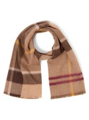 Barbour szalik wełniany Kobiety Wełna brązowy, 48. Brązowe szaliki i kominy damskie Barbour, bez wzorów, z wełny. Za 399.95 zł.