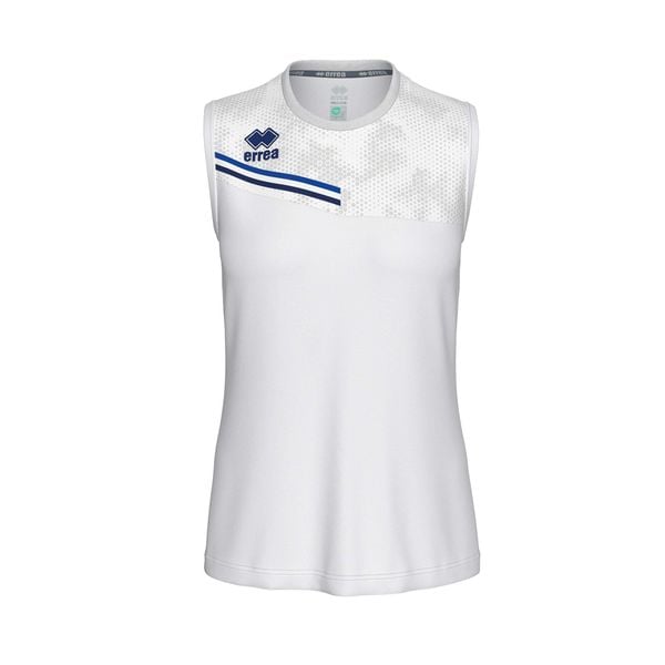 Koszulka Errea Eloy Ad Damskie. Białe bluzki sportowe damskie ERREA, s, z materiału, bez kołnierzyka, bez ramiączek. Za 186.00 zł.