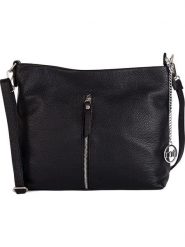 Mia Tomazzi Skórzana torebka "Alerami" w kolorze czarnym - 30 x 25 x 10 cm rozmiar: onesize. Czarne torebki klasyczne damskie Mia Tomazzi, bez wzorów, z materiału, bez dodatków. Za 217.99 zł.