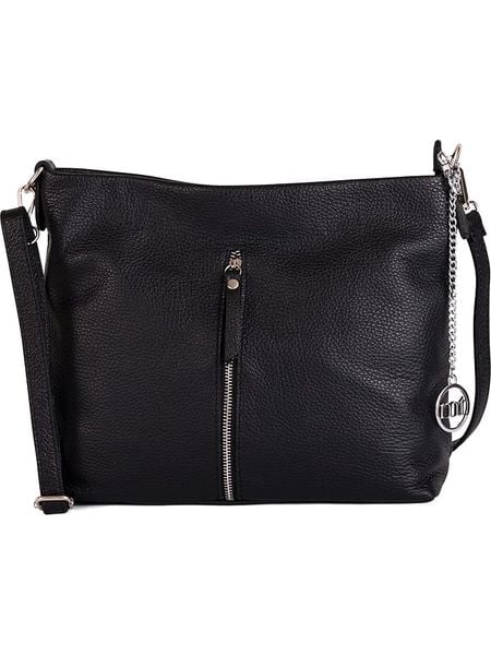 Mia Tomazzi Skórzana torebka "Alerami" w kolorze czarnym - 30 x 25 x 10 cm rozmiar: onesize. Czarne torebki klasyczne damskie Mia Tomazzi, bez wzorów, z materiału, bez dodatków. Za 274.75 zł.