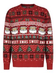 Sublevel Sweter w kolorze czerwonym rozmiar: S. Czerwone swetry klasyczne damskie Sublevel, s, bez wzorów, bez kołnierzyka. Za 105.38 zł.