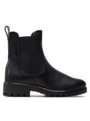 ECCO Sztyblety Modtray W 49002301001 Czarny. Czarne botki damskie ECCO, ze skóry, bez obcasa, na płaskiej podeszwie, bez zapięcia. Za 739.99 zł.