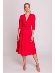 Stylove Sukienka w kolorze czerwonym rozmiar: S. Czerwone sukienki damskie Stylove, s, bez wzorów, bez kołnierzyka, bez ramiączek, midi. Za 280.44 zł.