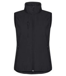 Clique Classic Softshell Vest Women – damska kamizelka 3-warstwowa z recyclingu. Czarne kamizelki damskie CLIQUE, xl, z polaru. Za 231.89 zł.