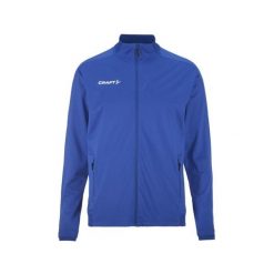 Wodoodporna kurtka zapinana na zamek błyskawiczny Craft Evolve 2.0. Niebieskie kurtki męskie Craft, s, z aplikacjami, z materiału, eleganckie, bez kaptura. Za 277.70 zł.