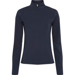 Damska koszulka jeździecka 1/2 z długim rękawem i zamkiem błyskawicznym Equipage. Niebieskie t-shirty damskie EQUIPAGE, xl, bez wzorów, z materiału, bez kołnierzyka. Za 198.50 zł.
