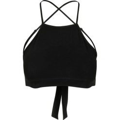 Damski crop top Urban Classic Triangle. Czarne topy damskie Urban Classics, bez wzorów, bez kołnierzyka. Za 70.00 zł.