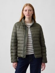 GAP Kurtka pikowana w kolorze khaki rozmiar: M. Brązowe kurtki damskie GAP, m, bez wzorów, bez kaptura. Za 189.95 zł.