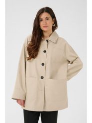 Kaffe Kurtka przejściowa w kolorze beżowym rozmiar: 34. Brązowe kurtki damskie Kaffe, bez wzorów, bez kaptura. Za 304.99 zł.
