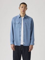 Levi's Koszula - Comfort fit - w kolorze błękitnym rozmiar: XL. Niebieskie koszule męskie Levi's, s, bez wzorów, z bawełny, bez kołnierzyka, bez ramiączek. Za 159.21 zł.