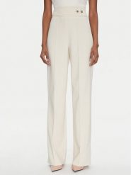 Rinascimento Spodnie materiałowe CFC0122883003 Beżowy Regular Fit. Brązowe spodnie materiałowe damskie RINASCIMENTO, bez wzorów, z materiału. Za 239.99 zł.