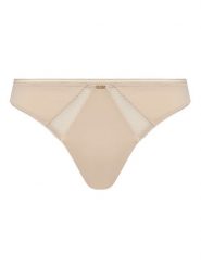 BOSS Stringi Pure 50545055 Beżowy. Brązowe stringi damskie Boss, xxl, bez wzorów, z syntetyku. Za 129.99 zł.