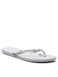 Havaianas Japonki 41232253498 Szary. Szare klapki damskie Havaianas, bez wzorów, z gumy, bez obcasa. Za 59.99 zł.