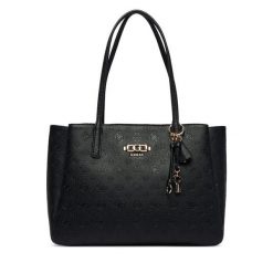 Torebka Guess. Czarne torebki klasyczne damskie Guess, z aplikacjami, bez dodatków. Za 689.99 zł.