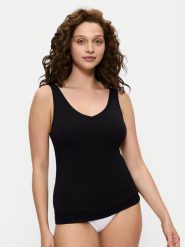 Triumph Top Sense Of Modal 10224796 Czarny Slim Fit. Czarne topy damskie Triumph, xl, bez wzorów, z syntetyku, bez ramiączek. Za 49.00 zł.