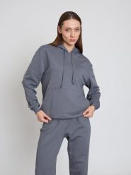 BGN Bluza w kolorze szarym rozmiar: 34. Szare bluzy z kapturem damskie BGN, z bawełny. Za 100.99 zł.