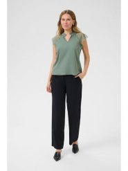 Cream Bluzka "Nola" w kolorze zielonym rozmiar: 44. Zielone bluzki damskie Cream, bez wzorów, z koronki, bez kołnierzyka, bez ramiączek. Za 87.61 zł.