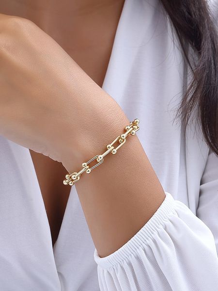 Nakkash Pozłacana bransoletka rozmiar: onesize. Żółte bransoletki damskie Nakkash, pozłacane. Za 56.53 zł.