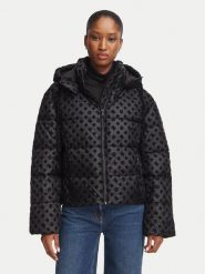 Guess Kurtka zimowa W6BL56 W4195 Czarny Regular Fit. Czarne kurtki damskie Guess, na zimę, xl, z aplikacjami, z syntetyku, bez kaptura. Za 794.99 zł.