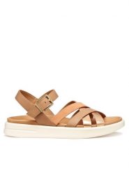 Geox Sandały D Xand 2S D35PAB 043CF C8391 Brązowy. Brązowe sandały damskie Geox, bez wzorów, ze skóry, bez obcasa, na płaskiej podeszwie. Za 459.99 zł.