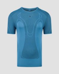 Koszulka męska X-Bionic Xceed Run Perform Shirt Eternal Ice A070. Niebieskie t-shirty sportowe męskie X BIONIC, m, z materiału, bez ramiączek, do biegania. Za 419.99 zł.