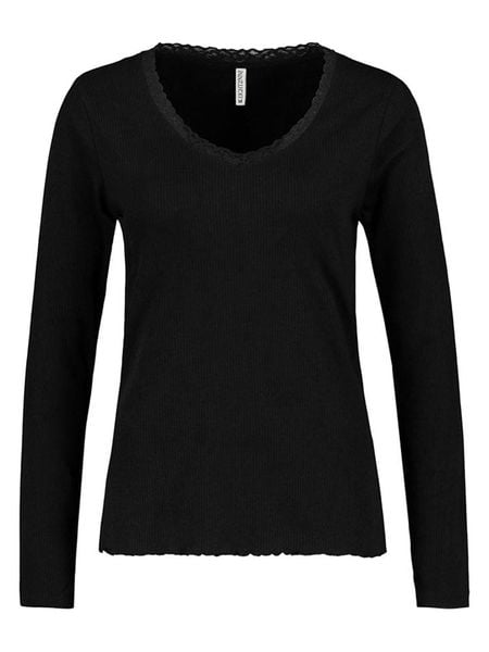 Eight2Nine Koszulka w kolorze czarnym rozmiar: L. Czarne bluzki damskie Eight2Nine, l, bez wzorów, z koronki, bez kołnierzyka, bez ramiączek. Za 43.99 zł.