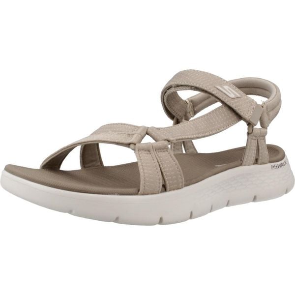 Sandały SKECHERS GO WALK FLEX SANDAL Jasnobrązowy. Brązowe sandały damskie Skechers, bez wzorów, z tkaniny, bez obcasa. Za 215.99 zł.